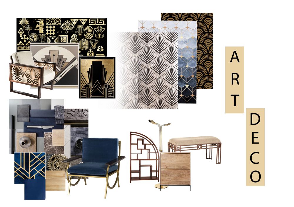 Art Deco mood board