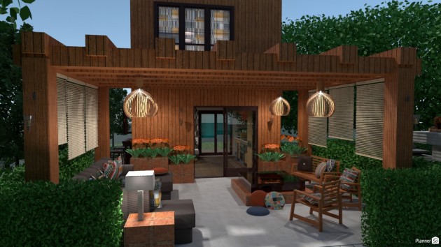 covered outdoor patio