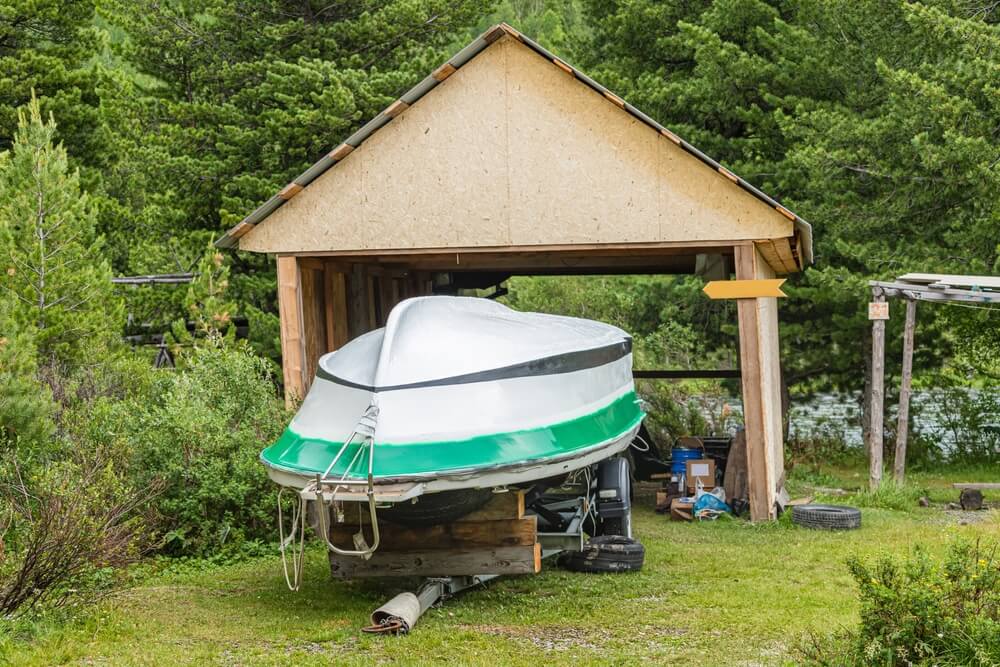 A DIY shed for boar storage