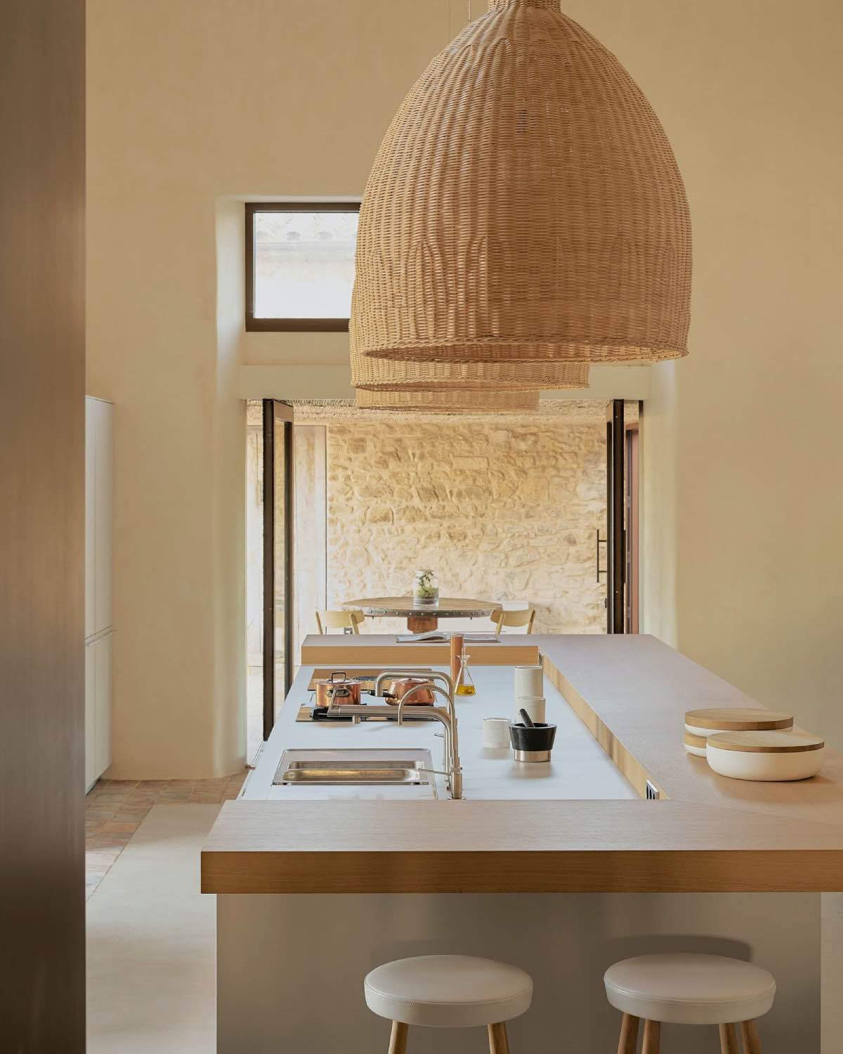 trendy kitchen colors, modern kitchen in white and wood