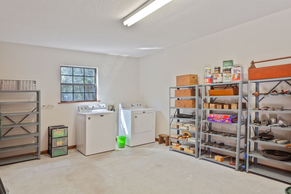 shelves as garage oranization systems