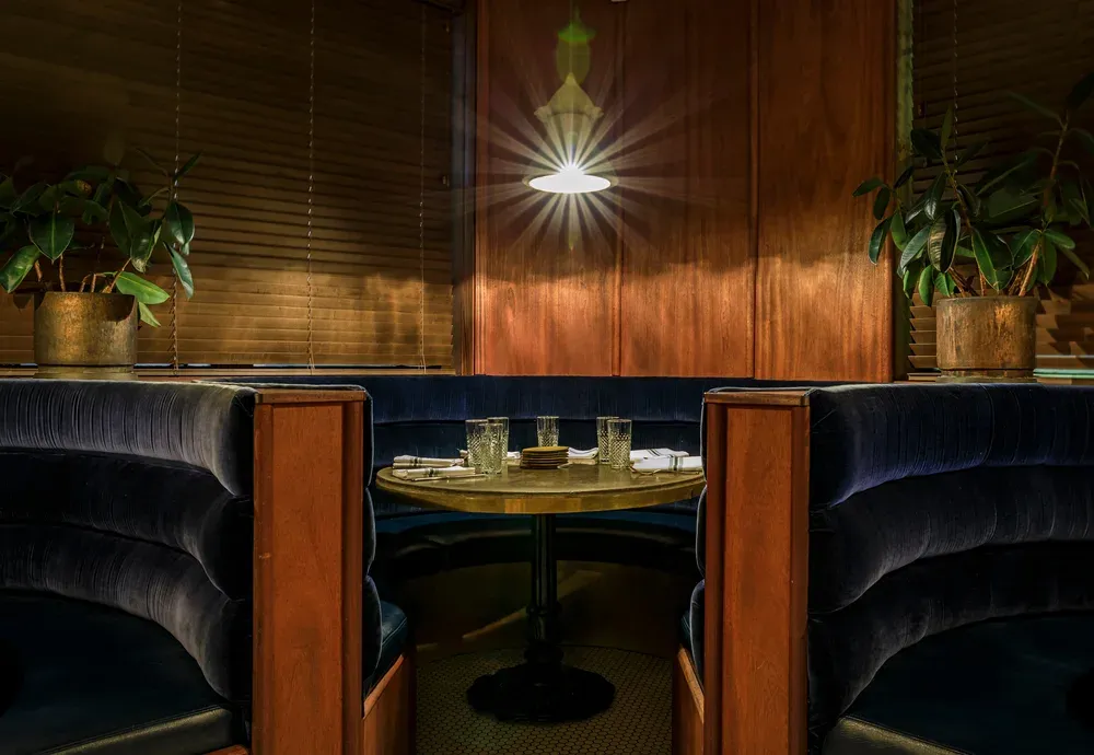 art deco booth design